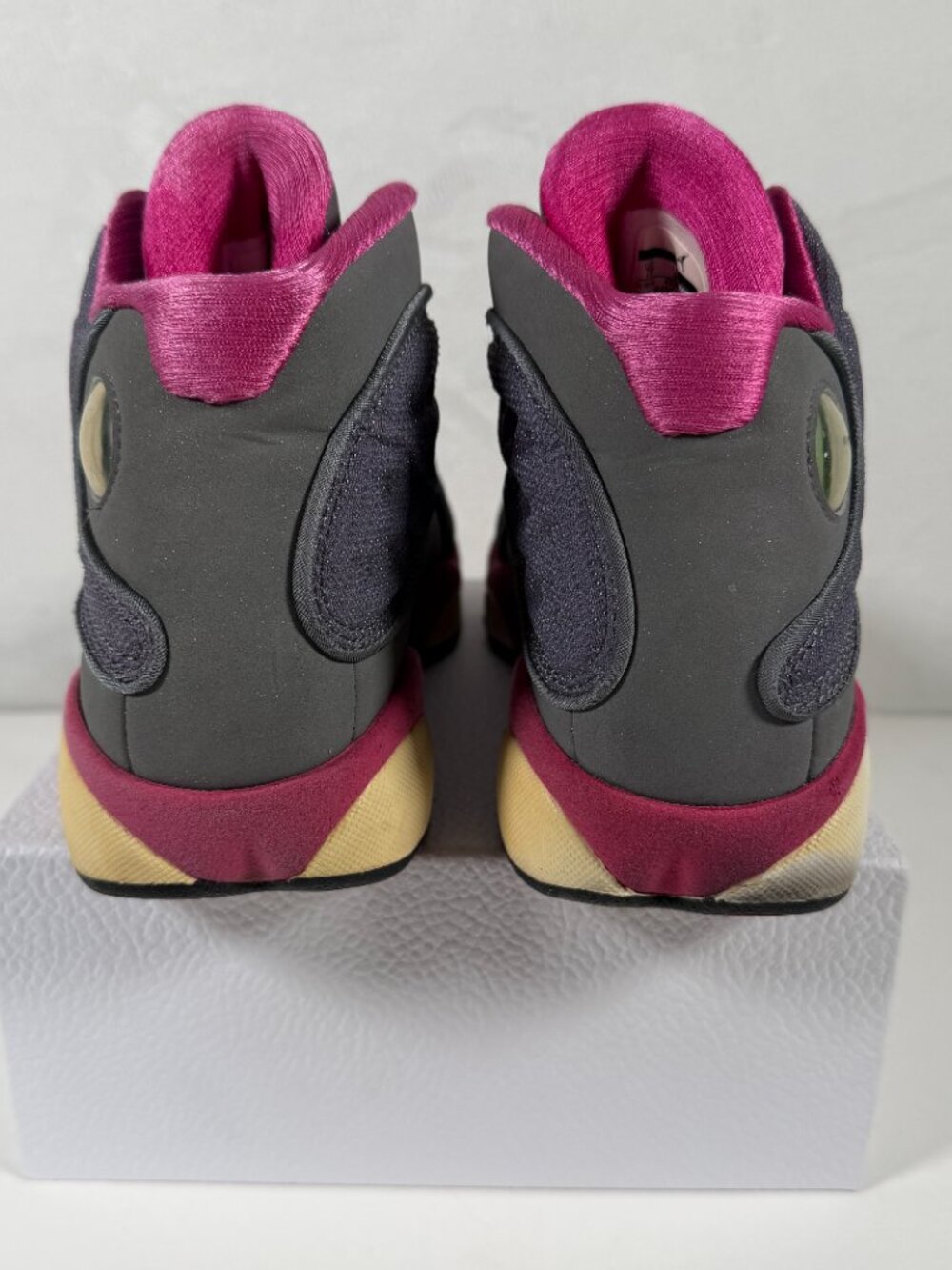 Nike Air Jordan 13 GS Retro Youth Sneakers Size 7Y Grey Maroon 439358-029 EUC - Picture 3 of 9
